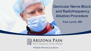 Watch A Genicular Nerve Block And Radiofrequency Ablation Procedure  Arizona Pain [upl. by Marilou]