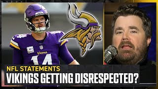 Are Sam Darnold Minnesota Vikings being DISRESPECTED after narrow loss to Lions  NFL on FOX Pod [upl. by Elsilrac]