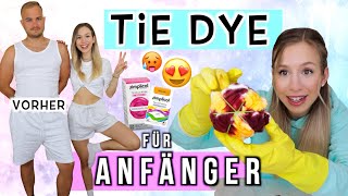 TIE DYE 🆘 ich batike unsere kompletten Outfits 🤭 Batik für Anfänger  Cali Kessy [upl. by Neerom]