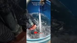 Vertical Openwell Submersible Pump Testing today Stay tuned for next video shorts youtubeshorts [upl. by Darian812]