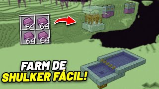 A FARM de SHULKER MAIS FÁCIL do MINECRAFT BEDROCK MCPE PLAYSTATION XBOX SWITCH PC [upl. by Hoashis116]