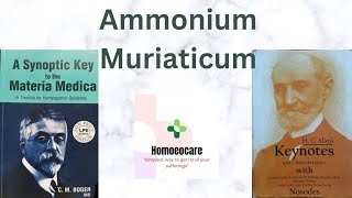 Ammonium Muriaticum from Allens keynotes and Bogers synoptic key Ammonium mur [upl. by Donni]