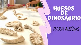 🦴 Como hacer HUESOS de DINOSAURIO 🦕 Excavación Paleontológica [upl. by Nimsaj]