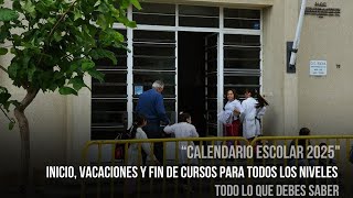 Calendario Escolar 2025 de ANEP Inicio Vacaciones y Fin de Cursos para Todos los Niveles [upl. by Attah]