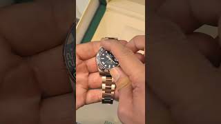 Unboxing rolex rootbeer all gold hobijam rolex gmtmaster rootbeer rosegold [upl. by Wager]