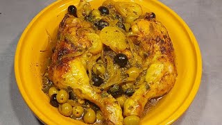 Tajine poulet olives citron 🍋 confits au four [upl. by Hamlet106]