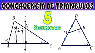 Congruencia de Triángulos  5to de Secundaria Actividad Domiciliaria  Editorial Agüero [upl. by Akenn]