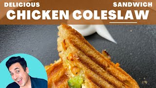 Chicken Coleslaw Sandwich  How to make Creamy Chicken Sandwich  Chicken Sandwiches Shorts [upl. by Fradin]