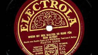 Wieso ist der Walter so klug für sein Alter  Austin Egen 1927 [upl. by Sheffy]