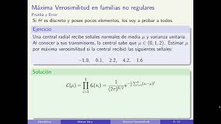 Estimadores de máxima verosimilitud en familias no regulares [upl. by Orel]