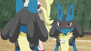 Ashs Lucario Meets Korrinas Lucario Again  English Subbed  Pokemon Journeys Episode 84 [upl. by Otiv]