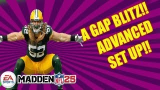 MADDEN 25 quot DOUBLE A GAP BLITZ quot ADVANCED SET UP  Madden NFL 25 Defense Strategies and Tips [upl. by Nayr652]