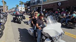 East to West Main Street Daytona  Thousand of Bikers Enjoy [upl. by Kipton]