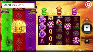 Action Boost Tiki Treasures by Spin Play Games Slot Features  GamblerID [upl. by Jamila737]