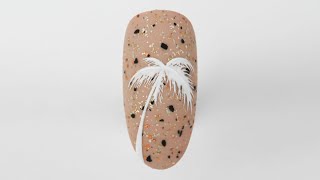 Palma na paznokciach krok po kroku🌴 PALM TREES nail art 🌴 [upl. by Bland492]