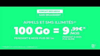 RED by SFR Réunion  Promo RED MEGA 100 Go [upl. by Byers]