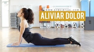 Aliviar dolor lumbar  6 estiramientos muy efectivos [upl. by Kera]