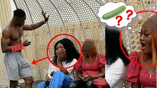 CUCUMBER PRANK HITS THE LADIES 🥒😆  WATCH THEIR FUNNY REACTIONS [upl. by Armahs]