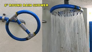 How to Make 8quot ROUND RAIN SHOWER with PVC PIPES [upl. by Erdnad811]