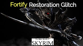 Skyrim Fortify Restoration Glitch SIMPLIFIED Anniversary Edition [upl. by Narcis957]