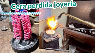 cera perdida joyería paso a paso tutorial de fundición  jewelry casting process [upl. by Volding]