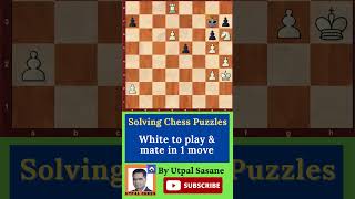 White to play amp mate in 1 move for Beginners Puzzle 456 [upl. by Eillim511]