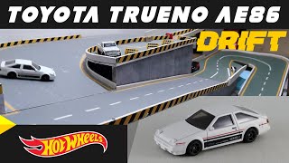 Hot Wheels Drifting Toyota Trueno AE86 drift diecast hotwheels [upl. by Fuld]