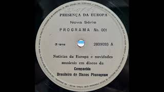 Companhia Brasileira de Discos Phonogram  Presença da Europa  2809093 A  1978 [upl. by Marthe]