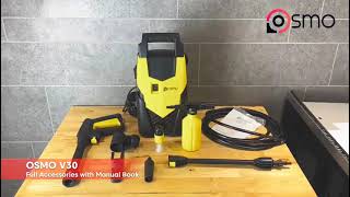 OSMO High Pressure Cleaner Water Jet V30 Tutorial [upl. by Reeva]