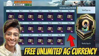 😍FREE 20000 AG CURRENCY IN BGMI amp PUBG MOBILE  UNLIMITED FREE AG CURRENCY​⁠ ParasOfficialYT [upl. by Yleve10]