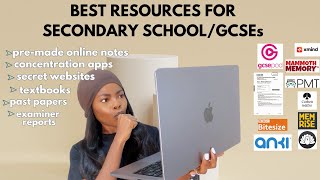 Best study resources for secondary schoolGCSEs secret appswebsites free notes past papers [upl. by Enylodnewg]