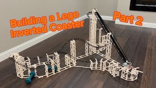 Building a Lego Inverted Coaster Part 2  Twists and Turns [upl. by April]