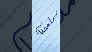 quotTravel Calligraphyquot calligraphy handwriting cursive art reels fyp asmr trending [upl. by Aivirt]