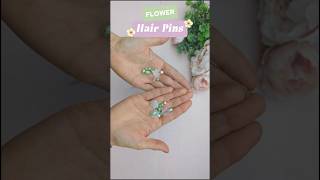 How to Make Flower Hair Pins diy hair handmade hairaccessories flowers hairpins craft [upl. by Nottarts]