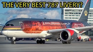 STUNNING LIVERY Royal Jordanian quotPetraquot Boeing 7878 Dreamliner B788 in Montreal YULCYUL [upl. by Eudo]