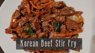 Korean Beef Stir Fry [upl. by Nosnor]