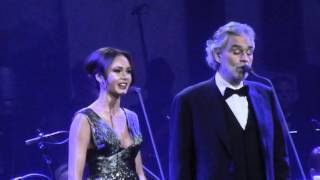 ANDREA BOCELLI AND SOPRANO GARIFULLINA  1252015  MGM GRAND  LAS VEGAS [upl. by Egidius]