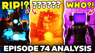 ASTRO MOTHERSHIP amp TITAN CAMERAMAN DEATH  SKIBIDI TOILET 74 ALL Easter Egg Analysis Theory [upl. by Shelden]