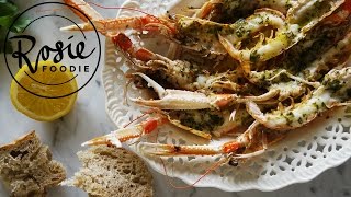 Grilled Langoustines with Garlic amp Parsley Butter  Rosie Foodie [upl. by Bernetta94]