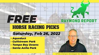 Free Horse Racing Picks 22622 Aqueduct  Gulfstream  Santa Anita  Tampa Bay Downs [upl. by Bevash770]