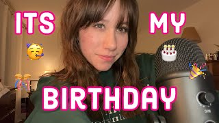 ASMR  ITS MY BIRTHDAY  Fifine Mouth Sounds Whispers ETC ❤️❤️ [upl. by Arihsay]