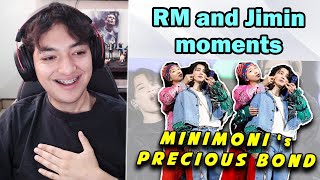 Minimoni’s precious bond Namjoon and Jimin moments  Reaction [upl. by Netsryk771]