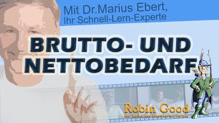 Brutto und Nettobedarf Materialwirtschaft [upl. by Gabrielli471]