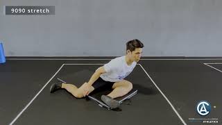 Cristini Athletics  Front hip mobility warmup routine [upl. by Ttessil]