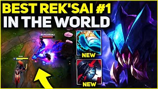 RANK 1 BEST REKSAI IN THE WORLD AMAZING GAMEPLAY  Season 13 League of Legends [upl. by Asinla955]