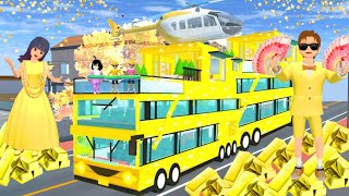 yuta mio bocil kaya punya mobil serba emas dan mewah  SAKURA SCHOOL SIMULATOR [upl. by Manouch]