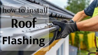 How To Install Roof Flashing [upl. by Damalas]