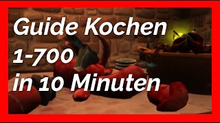 Guide Kochen skillen 1700 in 10 Minuten Vorbereitung auf WOW Legion [upl. by Yhtur]