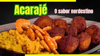 Receita de Acarajé Receita típica da nossa culinária Brasileira [upl. by Zetrok]