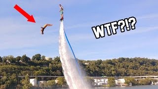 FIRST EVER DOUBLE BACKFLIP OFF HOVERBOARD Flyboard [upl. by Brighton]